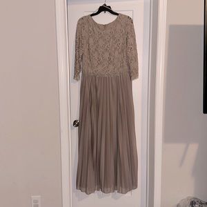 Taupe Mother of the Bride Dress
